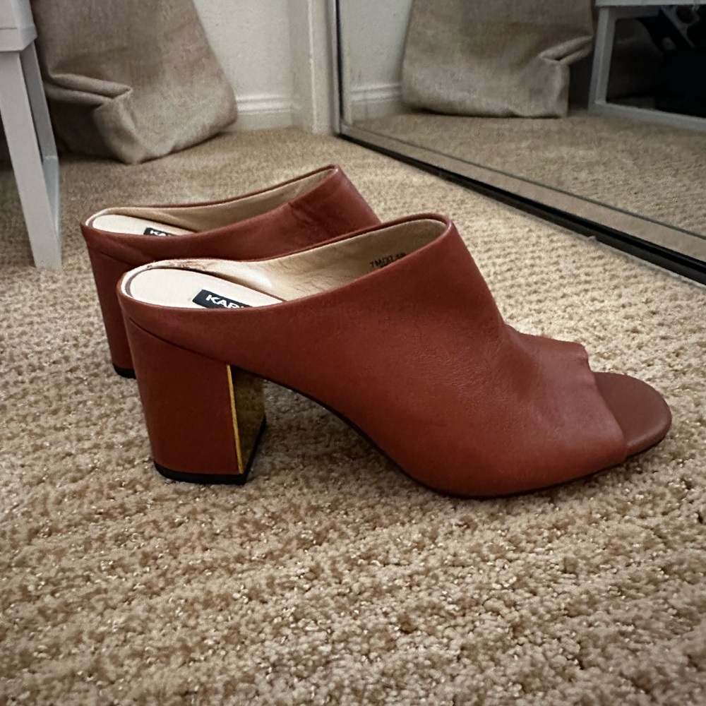 KARL LAGERFELD Women's Brown Mules